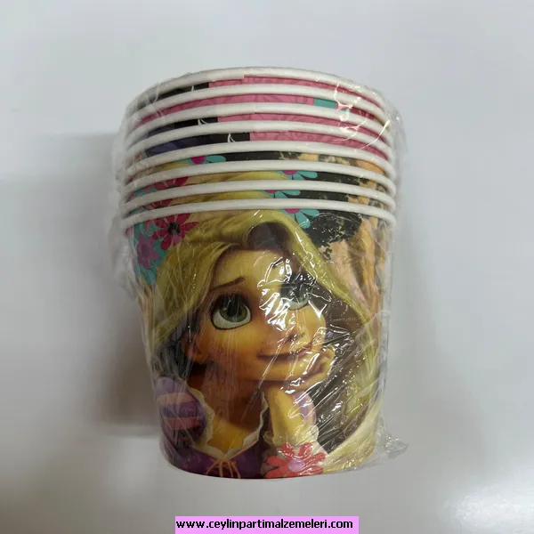 Rapunzel Temalı Karton Bardak